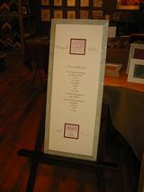 カリグラフィーの結婚記念ボード