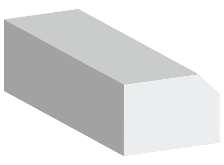 角面、面取り（45度）